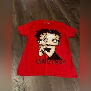 Betty Boop Red Short Sleeve Tee